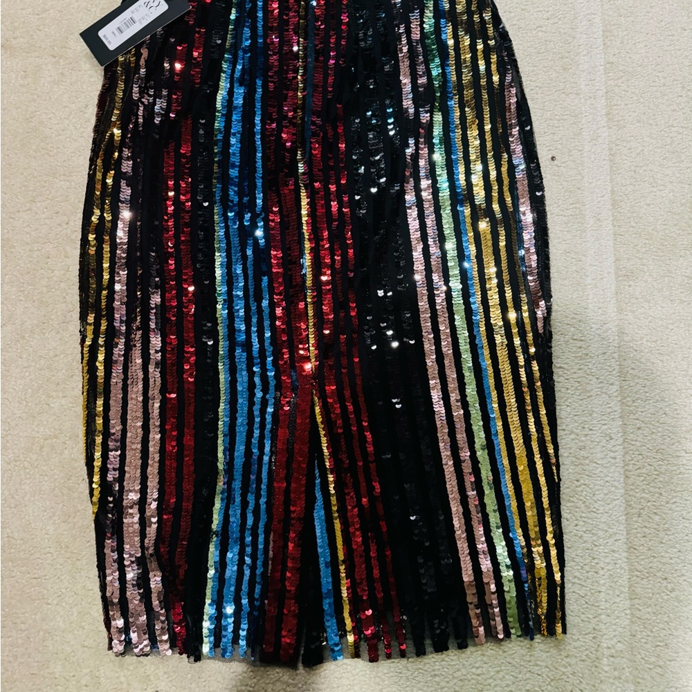 NY&C Gabrielle Union Collection Sequined Skirt NEW Sz S